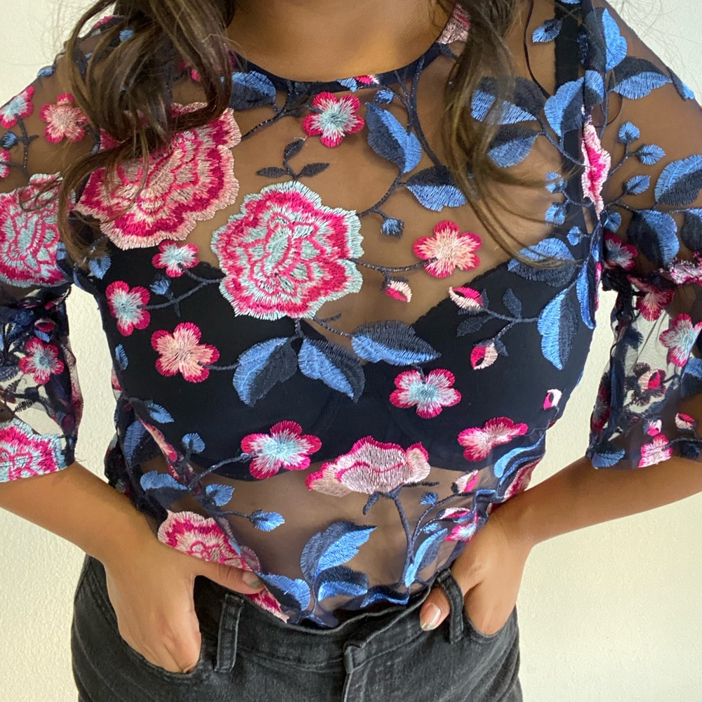 Zara Embroidery Top